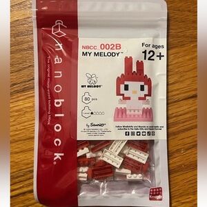 Sanrio My Melody Nanoblock Set - Red and White